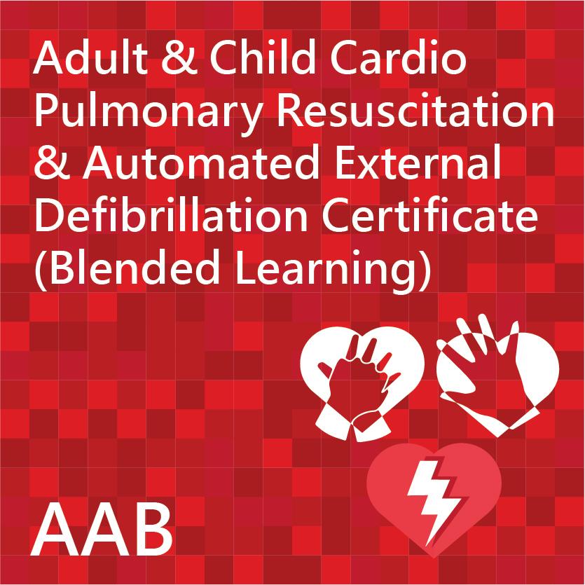 Adult & Child Cardio Pulmonary Resuscitation & Automated External Defibrillation Certificate Course (Blended Learning)