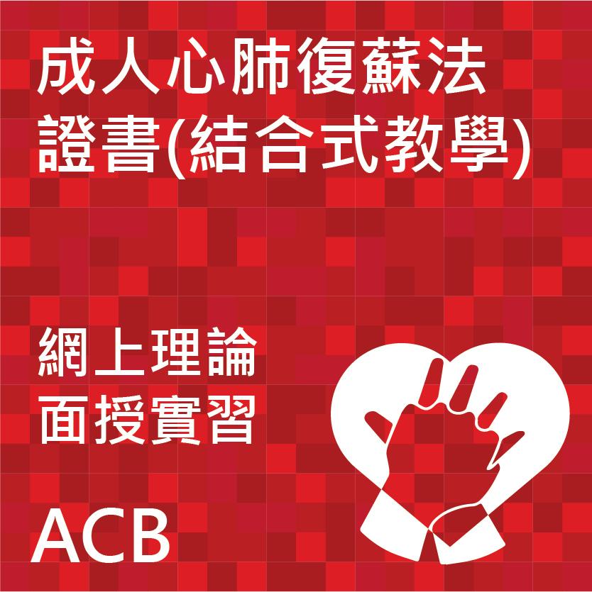 成人心肺復蘇法證書課程 (結合式教學)